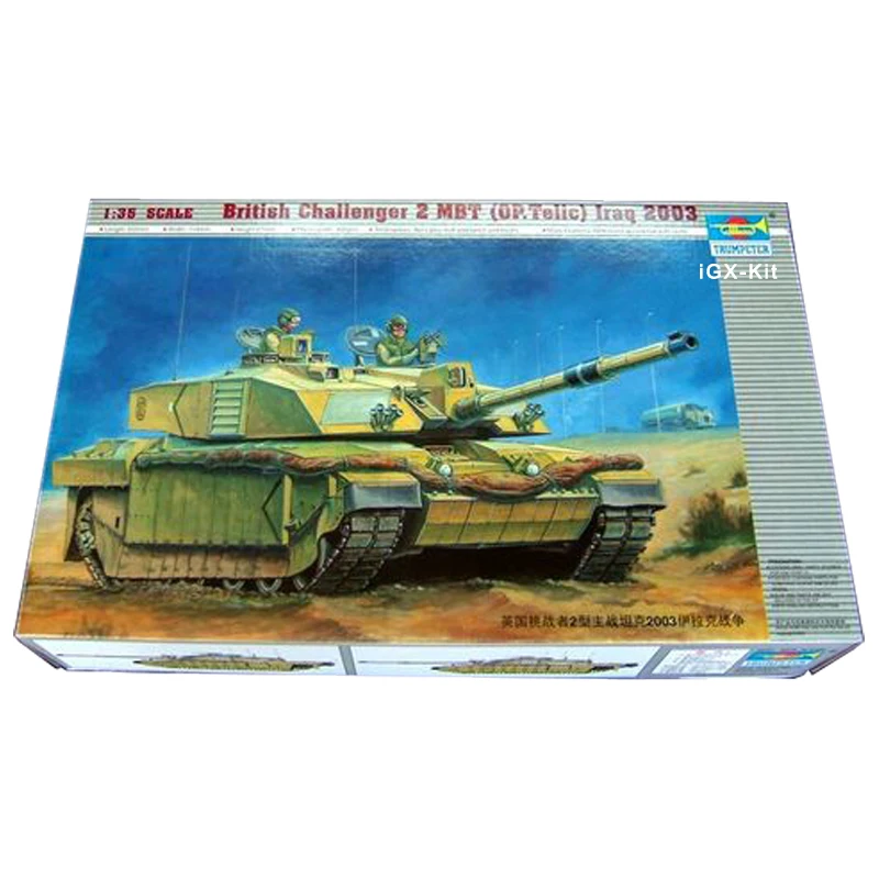 Trumpeter 1/35 00323 British Challenger 2 Iraq2003 MBT Main Battle Tank Display Children Toy Plastic Assembly Building Model Kit