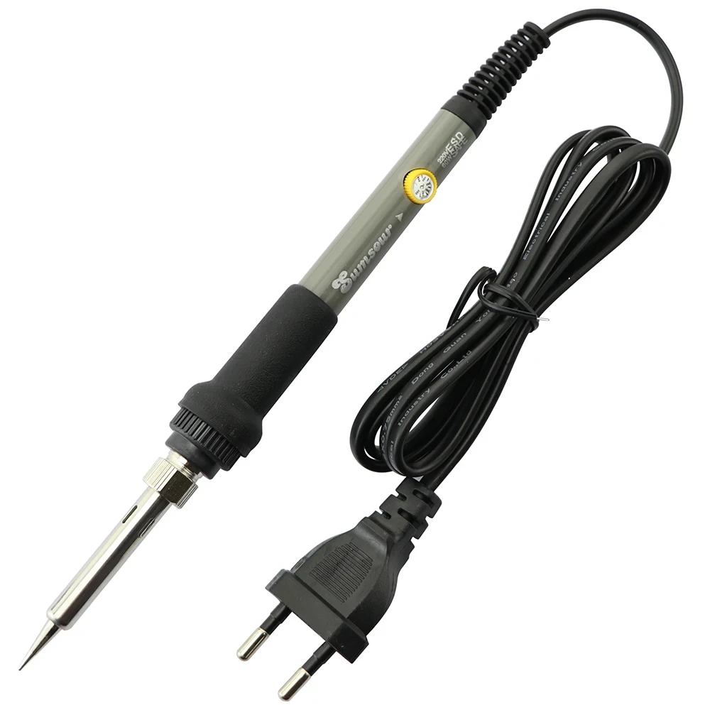 60W Digital Soldering Iron Adjustable Temperature Ceramic Internal Heat Display Thermostatic Electrochemical Tool