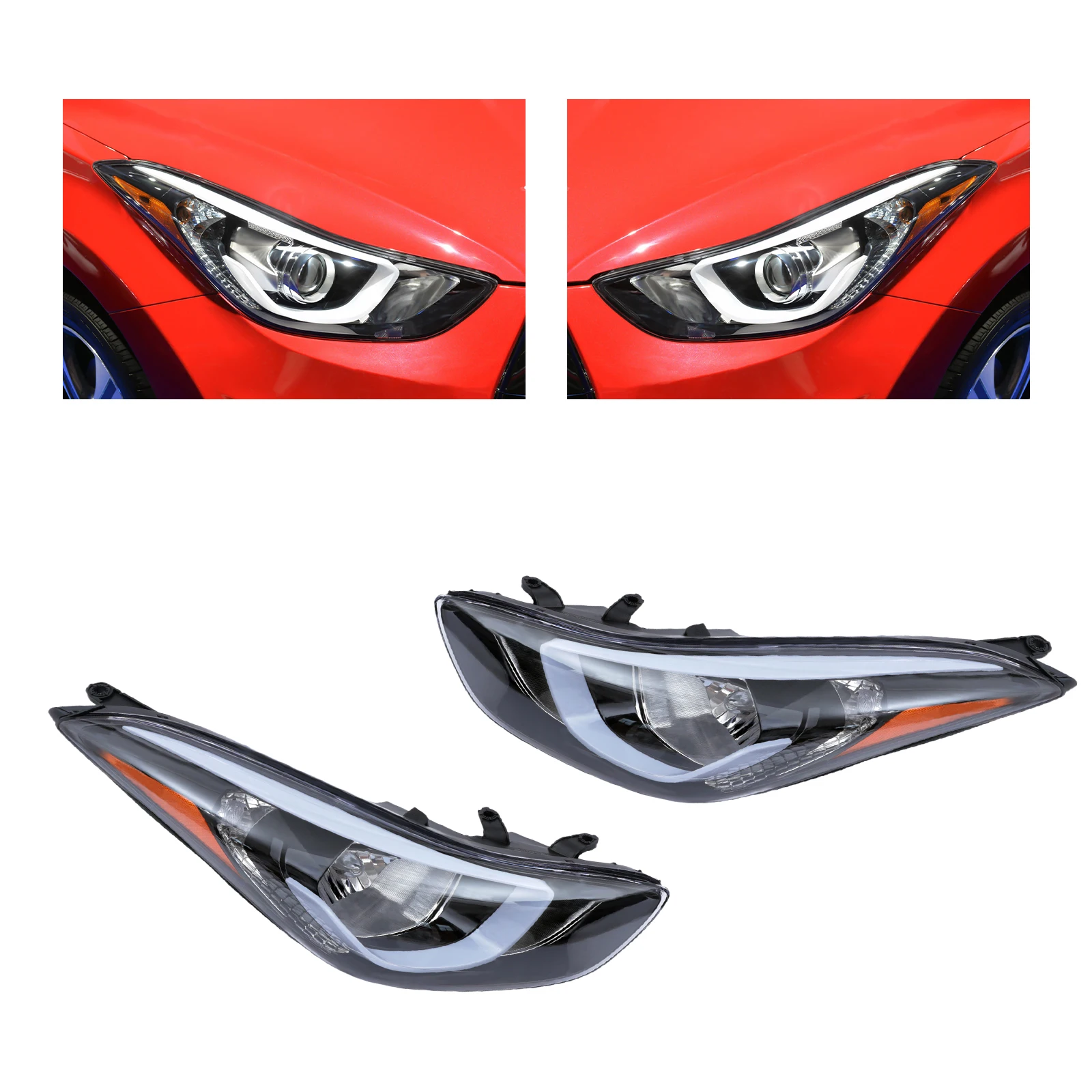 

Для 2014 2016 Hyundai фары для HUNDAI Elantra Assembly w/out Led Limited Sport Left /Right