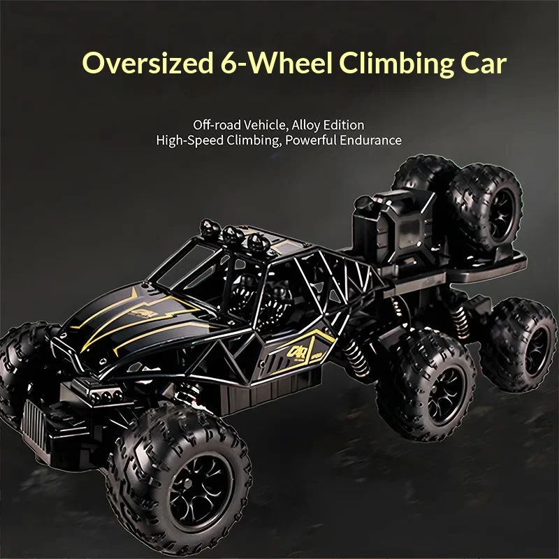 In Stock Extra Large Six-Wheel Climbing RC Car Remote Control Off-Road Vehicle 4WD High-Speed Racing Toy Car Gift for Boy