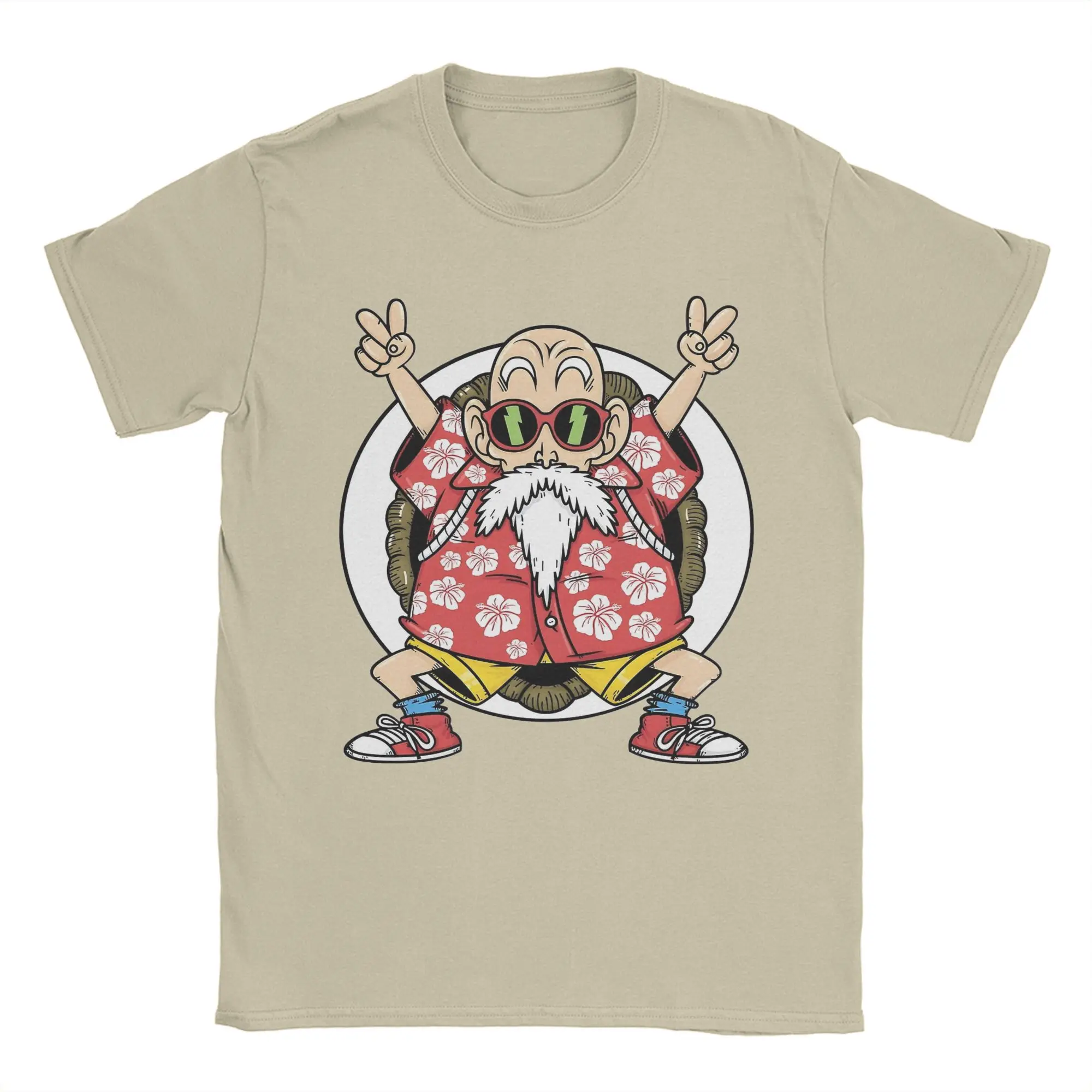 Dragon Ball Master Roshi Turtle Immortal T Shirts for Men Women Fashion Pure Cotton Crew Neck Short Sleeve T Shirt Summer Tops
