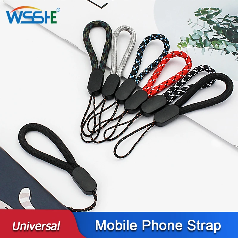 

Mobile Phone Strap Short Lanyard for Keys ID card Cell phone Universal Hold Lanyards 6 Colors Handheld Rope Wear-resistant Strap