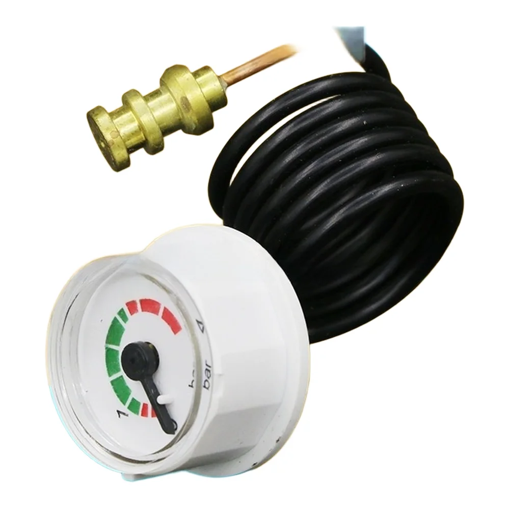 Underfloor Heating Pressure Gauge For 4Bar Scale Designed for Ariston Boilers Capillary Connection 2.8cm Diameter