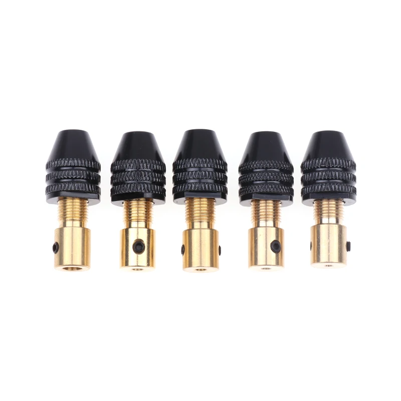 1pcs Multifunctional Electric Grinding Copper Drill Chuck With Small Wrench Set 2.35-3.17mm Small Drill Clamp Carpenters Gimlet