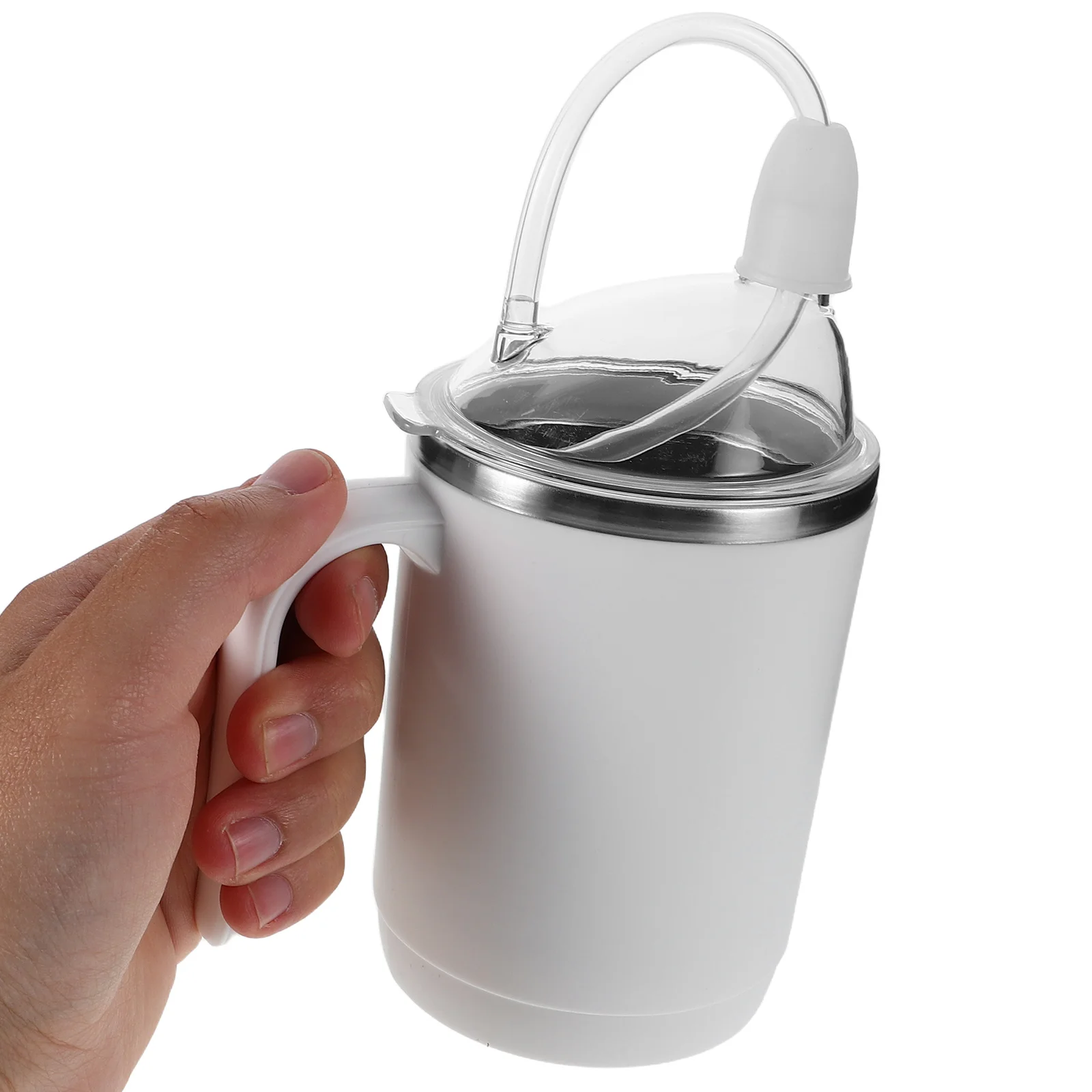 

Anti-spill Old Man Drinking Water Cup Elder Stainless Steel Cups for Elderly People