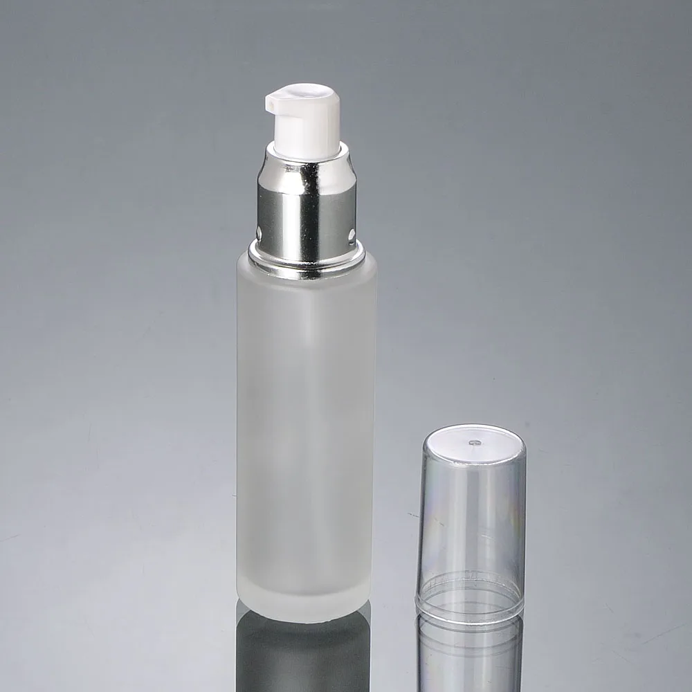 

15ML20ML30ML50ML frosted glass bottle silver pump lotion/emulsion/foundation/gel/essence toner toilet skin c cosmetic packing