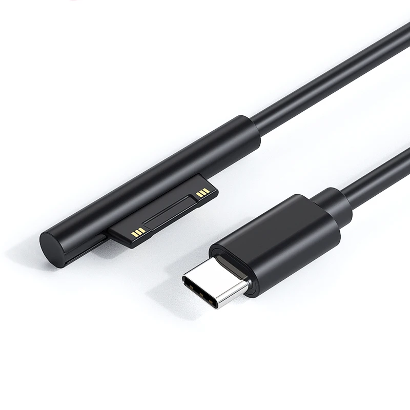 P​D65W USB C Charging Cable Cord Adapter for Microsoft Surface Pro 8 7 6 5 4 3 15V 3A Type-C Laptop Power Adapter Converter