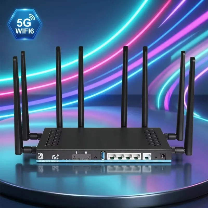 5G Openwrt 21 Gigabit Dual Band Wifi6 MT7981B USB3.0 4G Lte Modem Openwrt Wifi 5g Router With Sim Card Slot