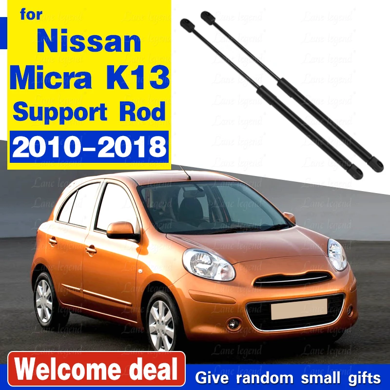 for Nissan Micra K13 / March 2010-2018 Front Hood Bonnet Modify Gas Struts Shock Damper Lift Supports Absorber Hydraulic Rod