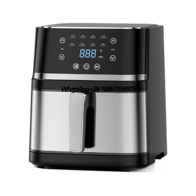 

2025 New 4L 8L 9L 10L Air Fryer Stainless Steel Multi-functional air Fryer Large-capacity Electric Fryer