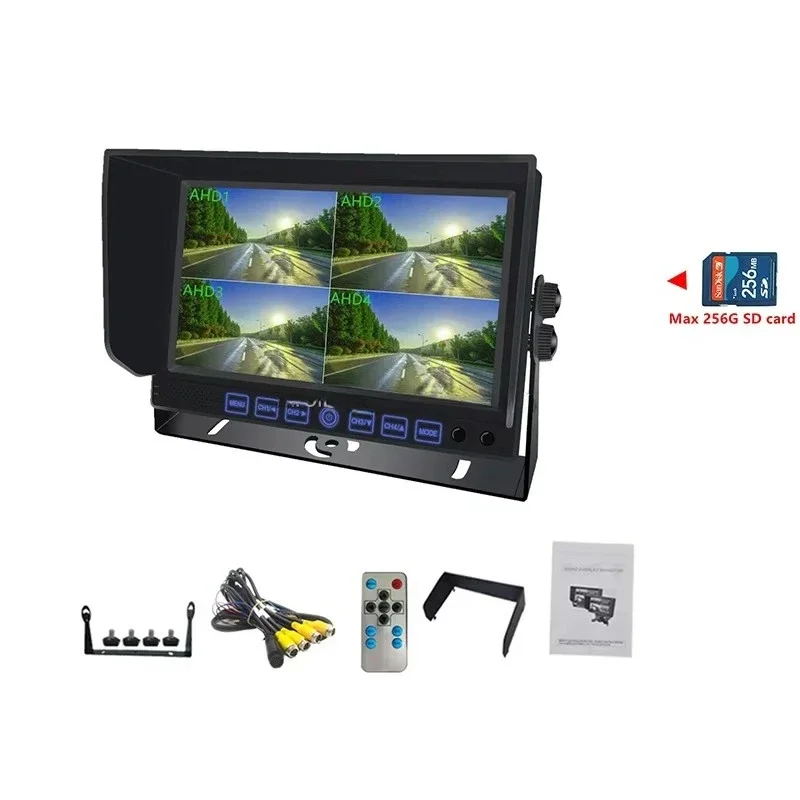 7-Inch TFT LCD Automotive Display Quad Headrest LCD with U-Stand CVBS