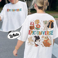 Epic Universe Family Universe Park Trip T-Shirt Orlando Park Funny Summer Fashion Casual Comfortable  Soft Cotton Trip Tees Top
