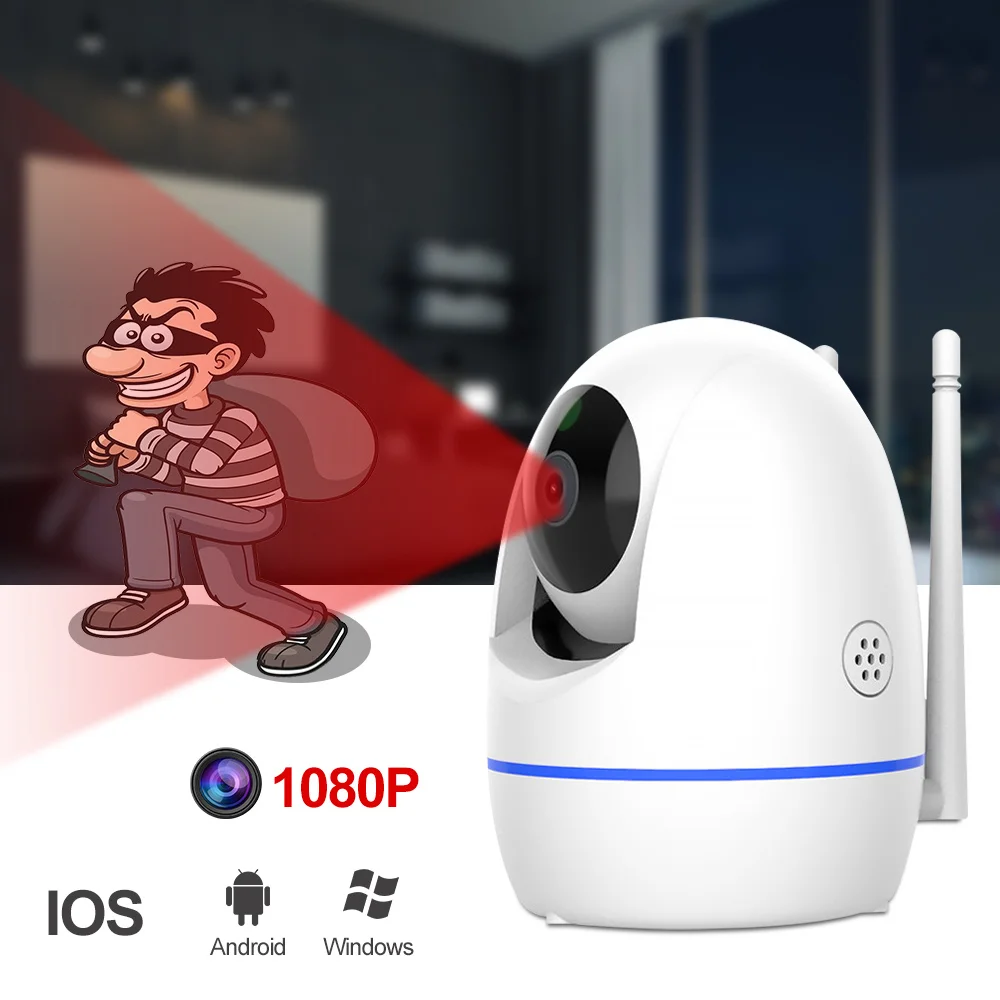 2MP Indoor Security Camera Wifi Full HD CCTV 2K Glossy Baby Monitor APP PC View Remotely 2 Way Talk Motion Detection Ycc365plus