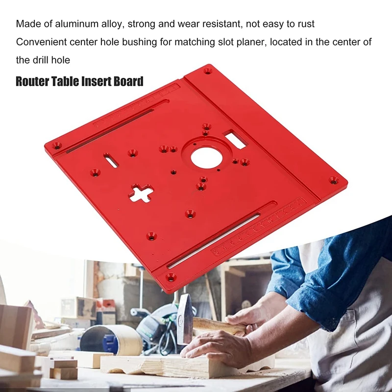 AC23-Router Table Insert Plate, Router Table Plate Insert For Woodworking Bench Router Table Plate