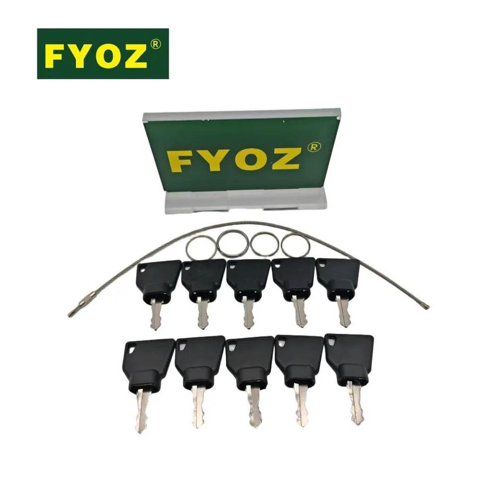 10PCS Ignition Keys For JCB/EC Mini Excavator Loader 701 45501 14607 3CX