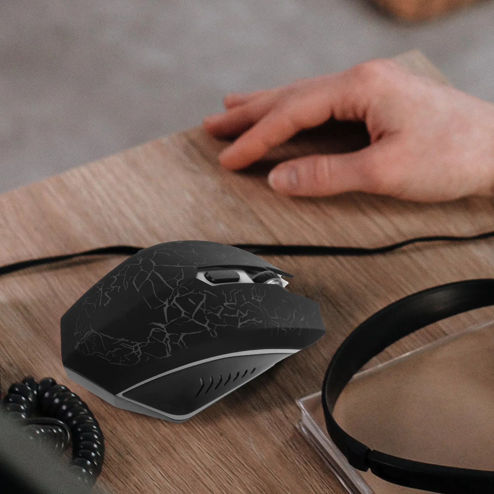 6D Wireless Gaming Mouse 2.4Ghz Rgb Lighting High Precision Optical Sensor Response Silent For Laptop Office Home