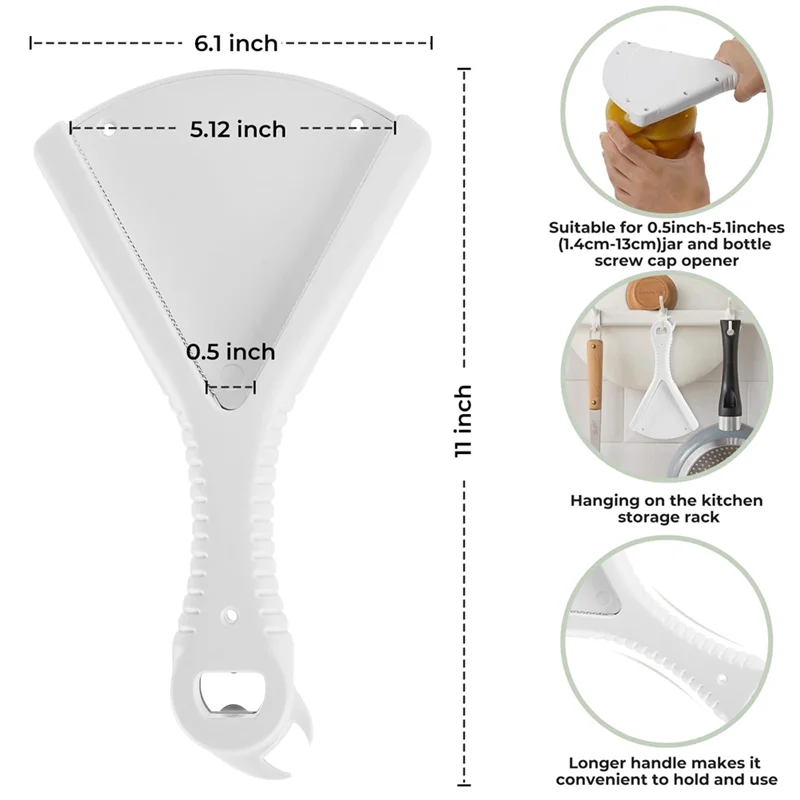 VOFUN-Jaropener للأيدي الضعيفة 	   احصل على الأغطية بسهولة للأيدي الضعيفة وكبار السن الذين يعانون من التهاب المفاصل لأدوات المطبخ