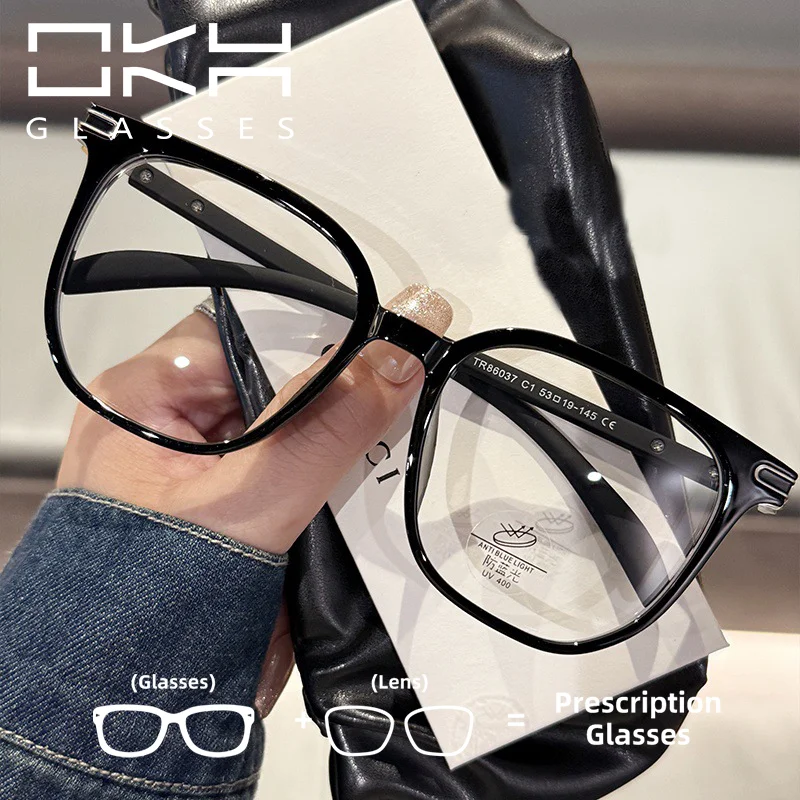 

OKH New Arrival Square Frame Women's Prescription Eyeglasses Myopia Men's Anti-blue Light Blocking Reading Glasses