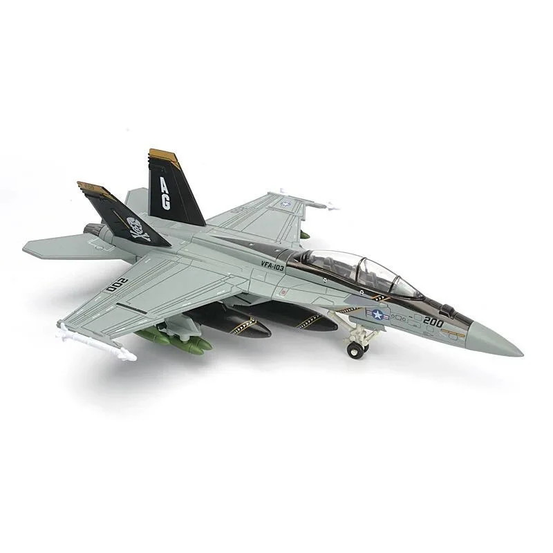Масштаб 1:72 Реплика F18 F-18 VF103 Grumman Tomcat Super Hornet F/A-18F Сборочный истребитель Американский самолет Военная модель игрушки Подарочный дисплей