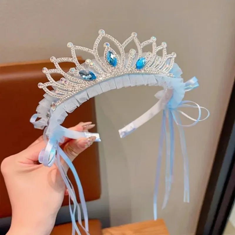 Stirnbänder für Baby Mädchen Strass Prinzessin Krone Stirnband Band Haarbänder Fotografie Kopfbedeckung Geburtstag Party Haarschmuck