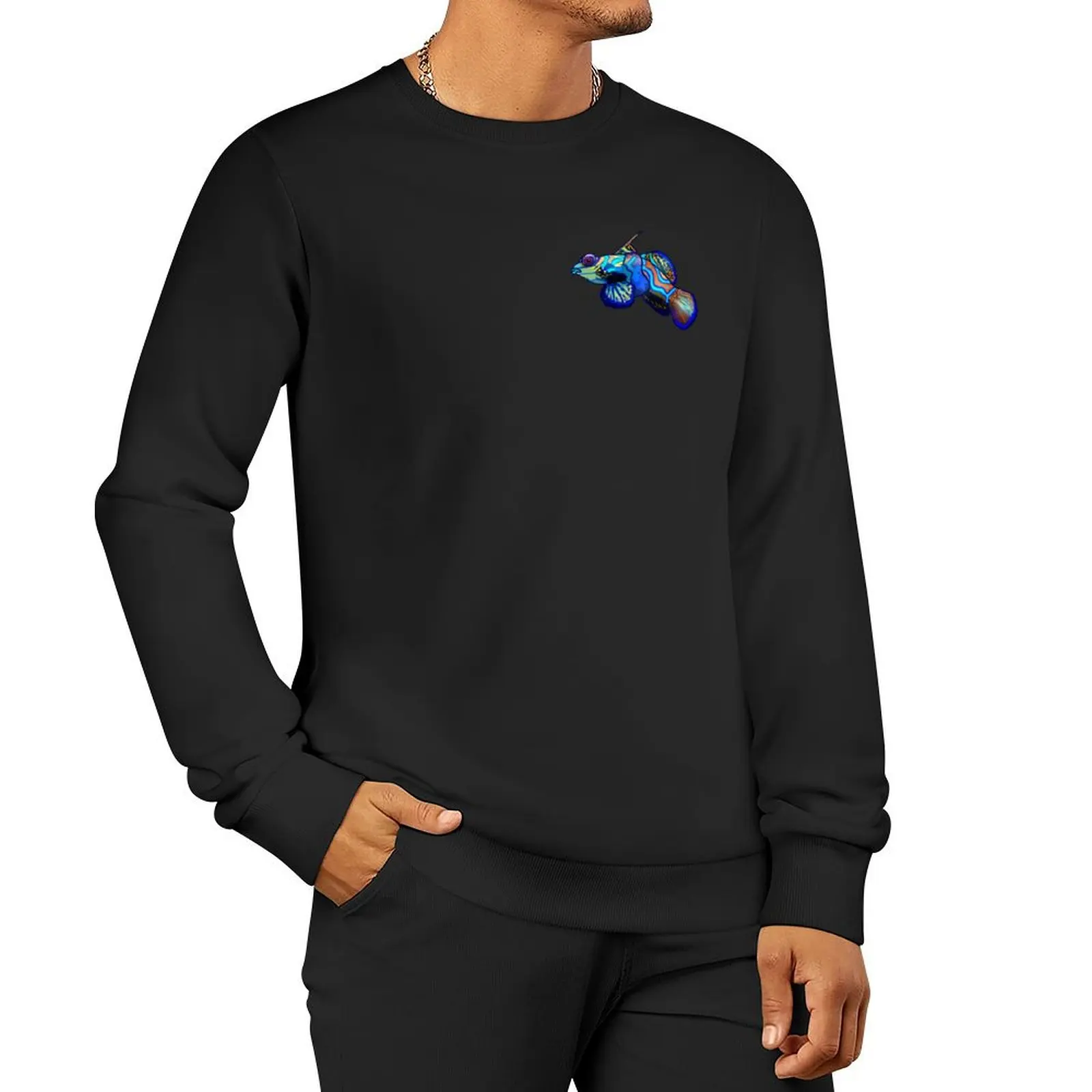 

Mandarin fish Pullover Hoodie men's clothes fashion men korean clothes sweatshirt male