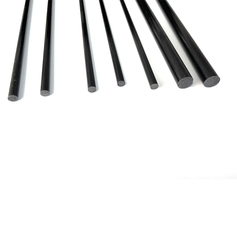 1000MM long carbon fiber round rod with various diameters, high strength and lightweight DIY composite parts suitable for model.