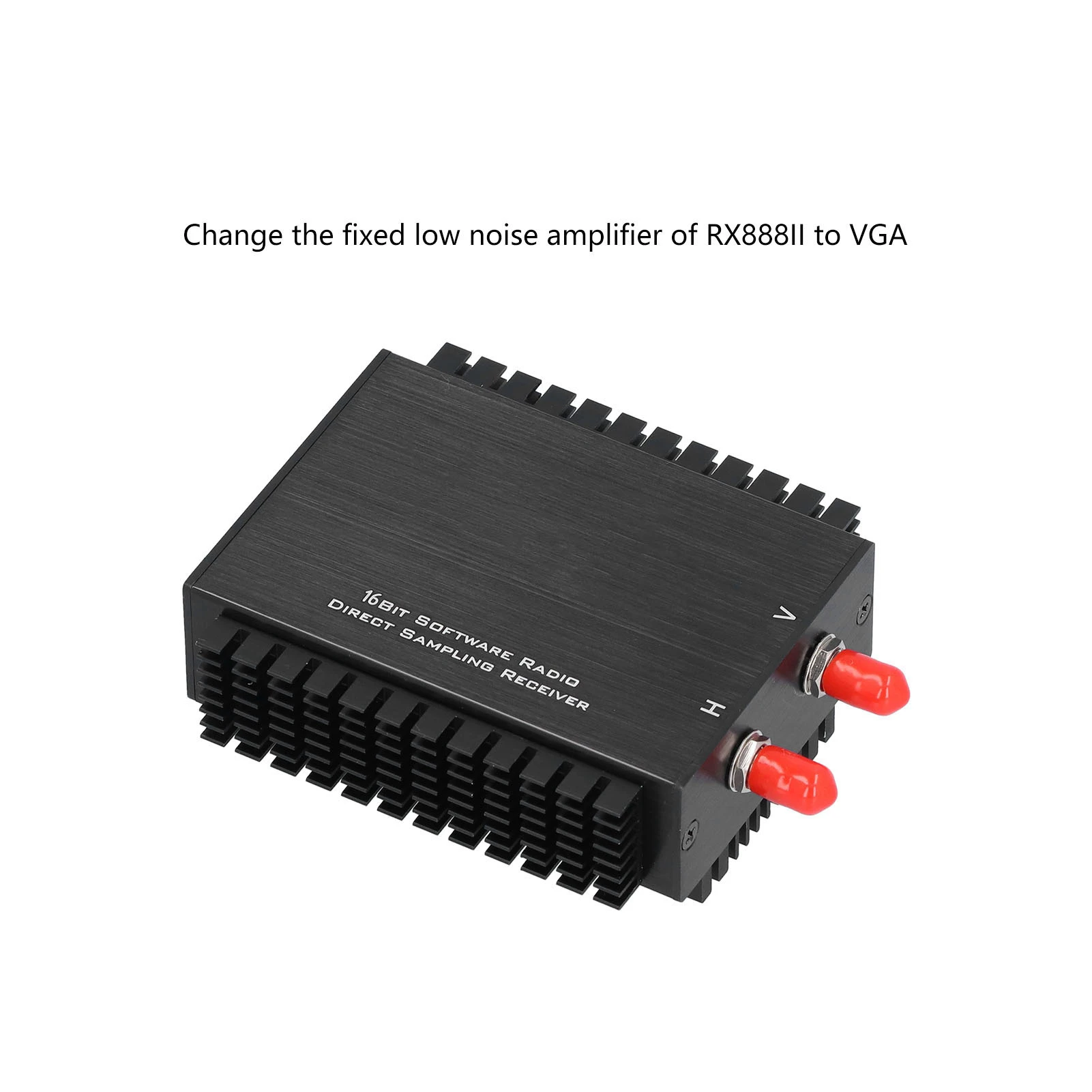 جهاز استقبال راديو محدد بالبرمجيات وحدة صناعية من سبائك الألومنيوم 1 كيلو هرتز ‐ 64 ميجا هرتز RX888 MKII 64M LPF أجهزة إرسال واستقبال الراديو