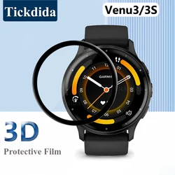 Soft Tempered Glass for Garmin Venu 3 3s Protective Film for Garmin Venu 3 Shell Screen Protector Accessories