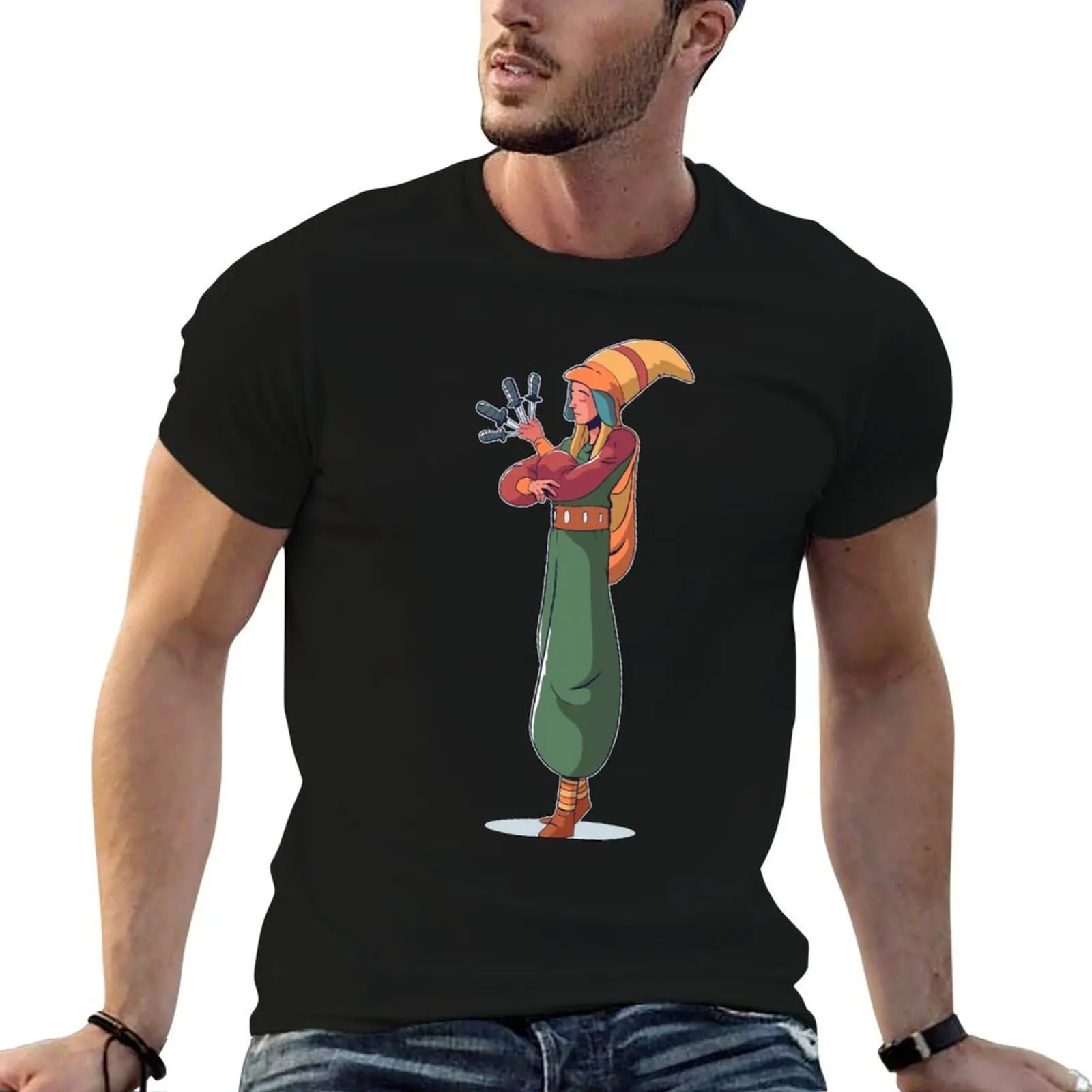 Circus throwing knife. T-Shirt new edition clothes T-shirt men
