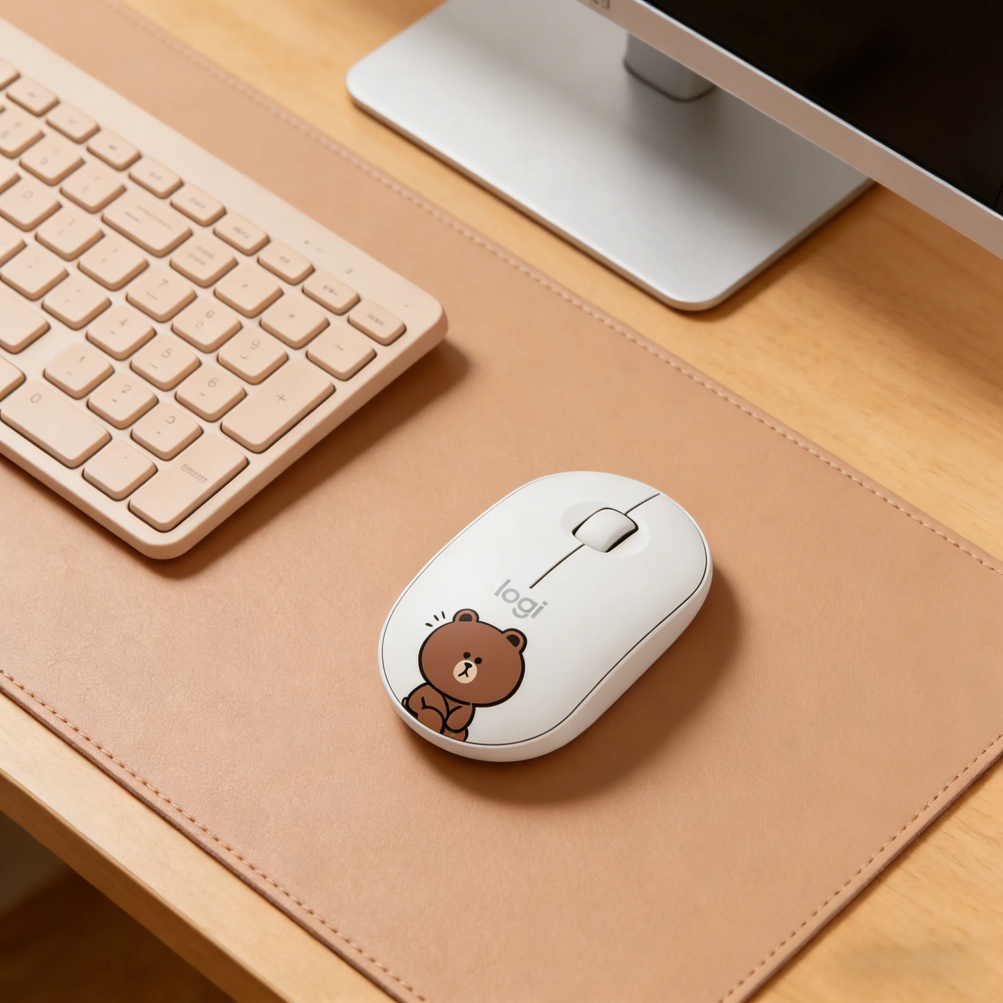 Logitech Pebble M350 Wireless Mouse Bluetooth & 2.4G Dual Mode Silent Slim Portable for PC Laptop Tablet Office Home Use