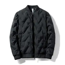 Chaquetas de plumón de felpa para hombre, abrigo grueso y cálido con cuello levantado, con bloqueo de temperatura, a prueba de viento, Tops casuales, 5XL, Invierno