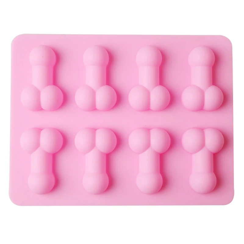 Sexy Penis Cake Mold Dick Ice Cube Tray Silicone Mold Candle Soap Moulds Chocolate Mould Mini Ice Cream Forms Sugar Craft Tools