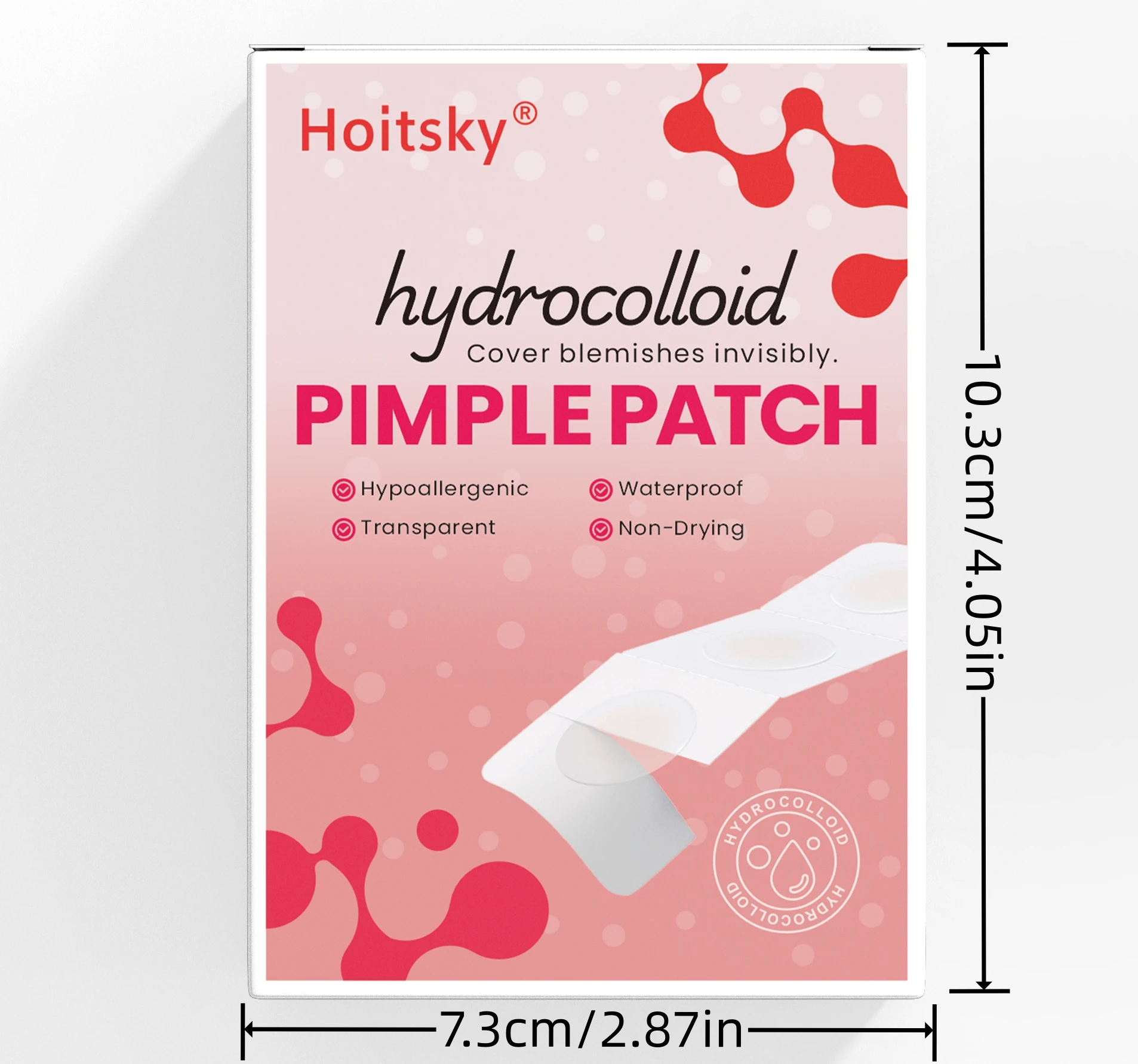 12-Piece Hydrocolloid Ultra-Thin Acne Patches Professional Skincare Formula Promotes Wound Healing
