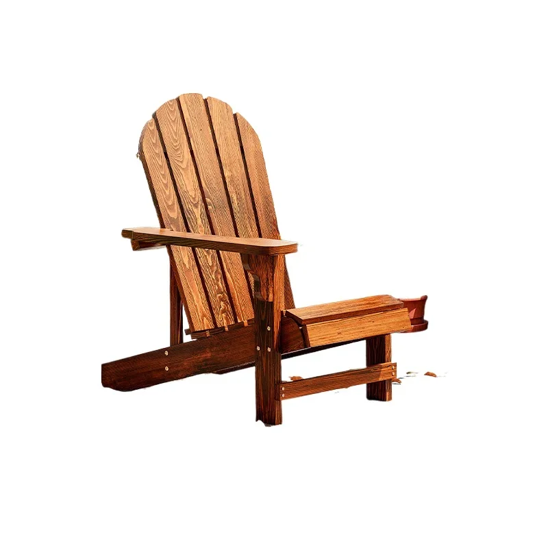 Outdoor preservative wood leisure solid wood sofa seat outdoor backrest park bench B & B courtyard beach chair
