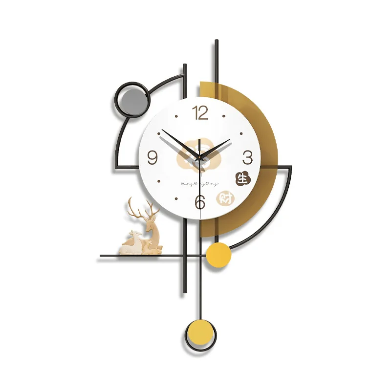 

Новые настенные часы 2025 года, гостиная, высококачественное украшение дома, часы без перфорации, настенные бесшумные часы для современного ресторана