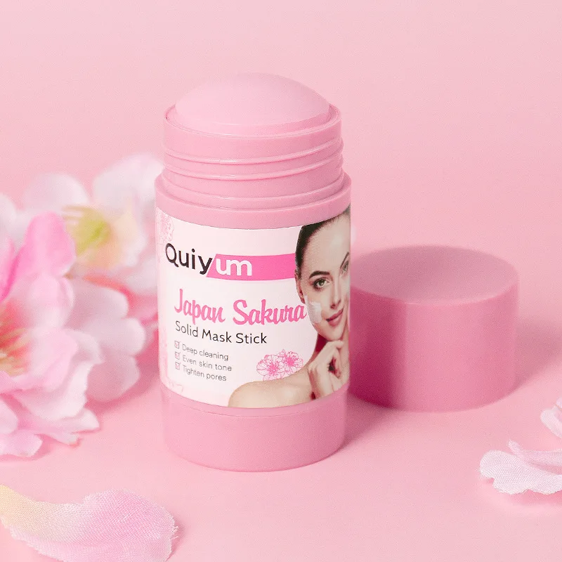 40g Remove Blackhead Cherry Blossoms Solid Mask Cleans Pores Stick Facial Blemish Black Dots Shrink Pores Korean Skin Care