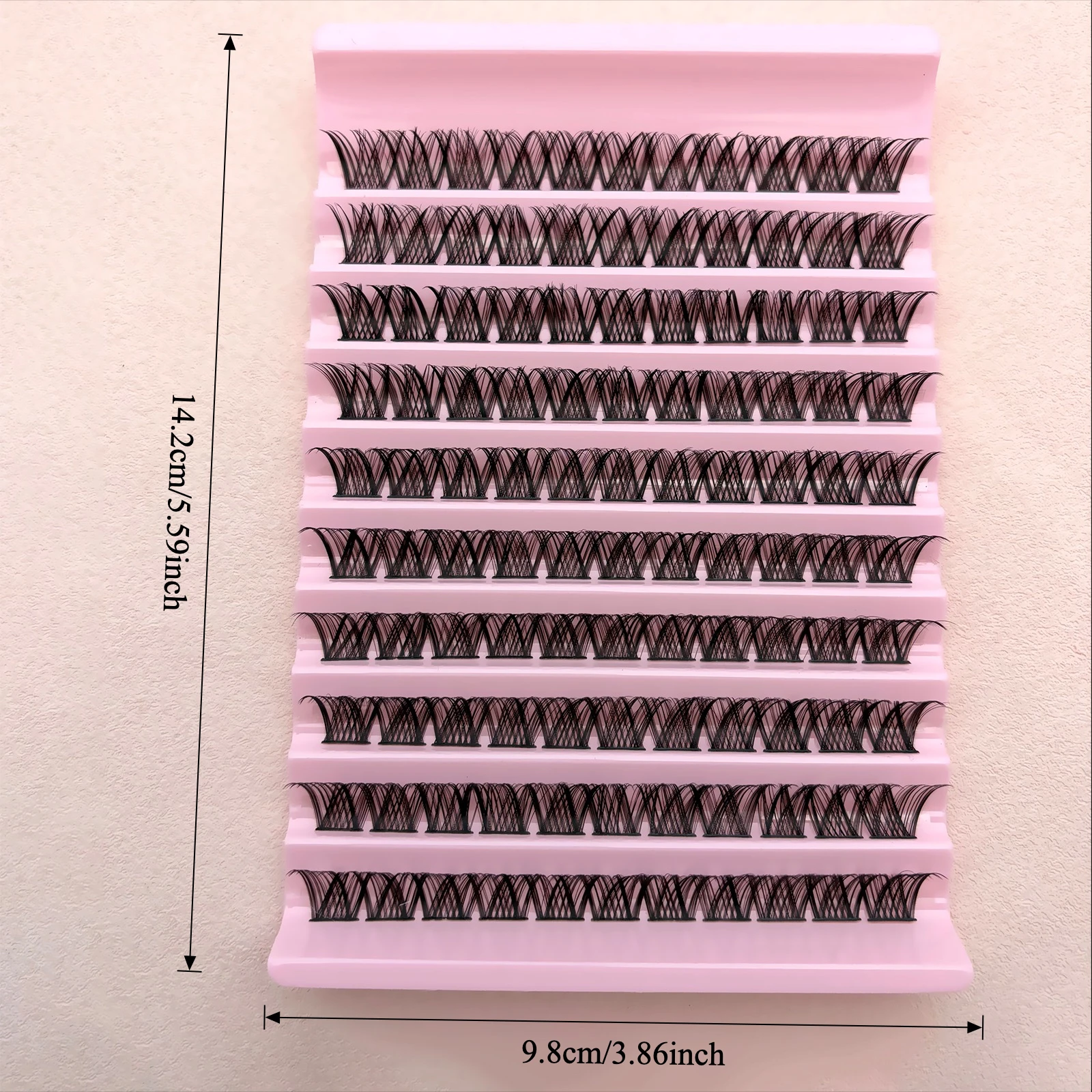 Clusters de cils 110 pièces cils en grappe Extensions de cils individuels aspect naturel cils D Curl moelleux cils en grappe bricolage cils