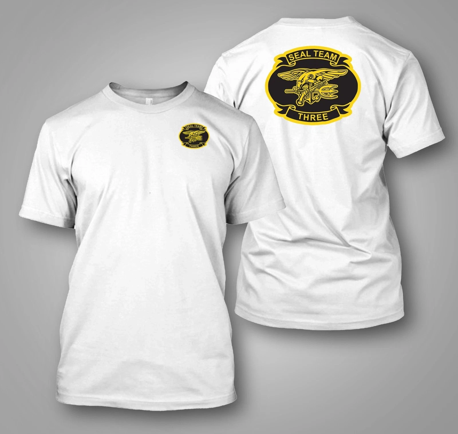 2026 U.S. Navy SEAL Team 3 Naval Special - Custom Men's Back and Front T-Shirt Tee