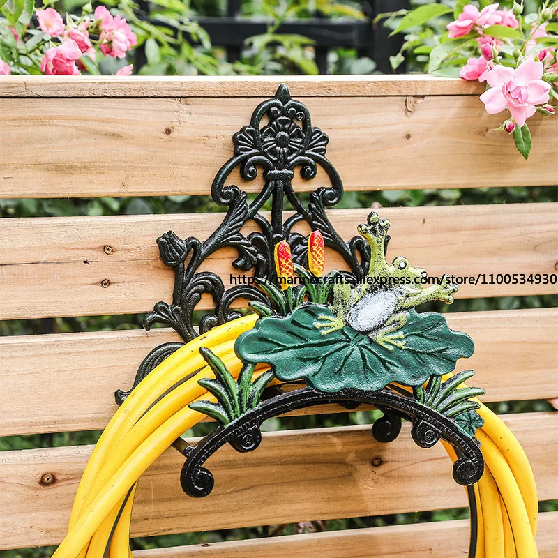 

Simple Retro Cast Iron Handicraft Water Pipe Rack European Wall Hanging Storage Rack Garden Balcony Decorative Bracket