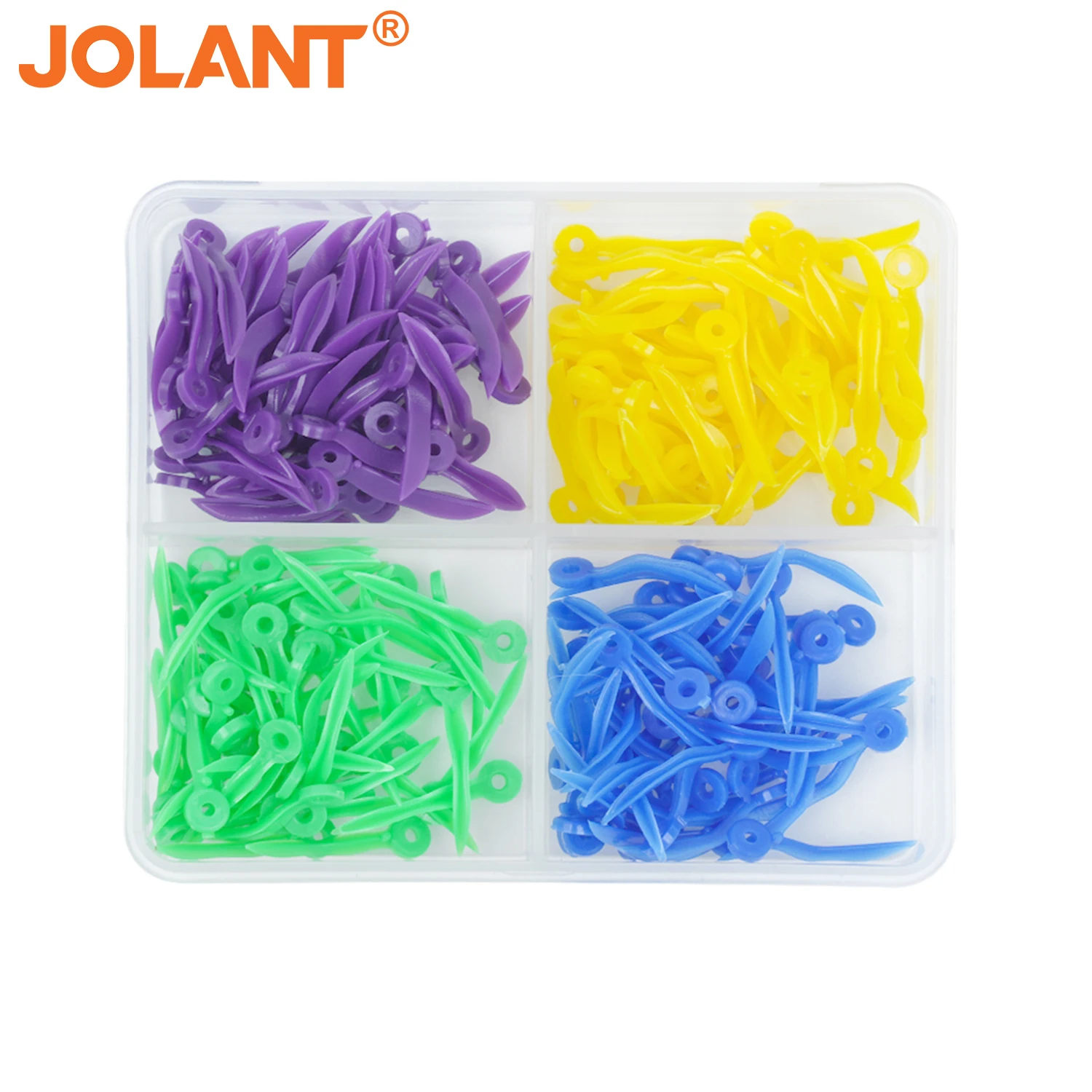 

200pcs/Box Jolant Dental Plastic Wedge Disposable Wedges Tooth Gap With End Circular Holes Size Oral Care Dentistry Consumables