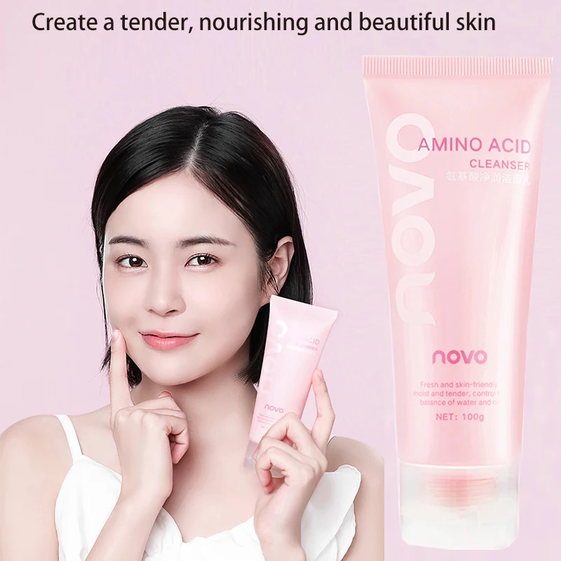 Amino Acid Moisturizing Facial Cleanser Refreshing Oil Controlling Moisturizing Deep Cleaning Niacinamide Facial Cleanser 100g