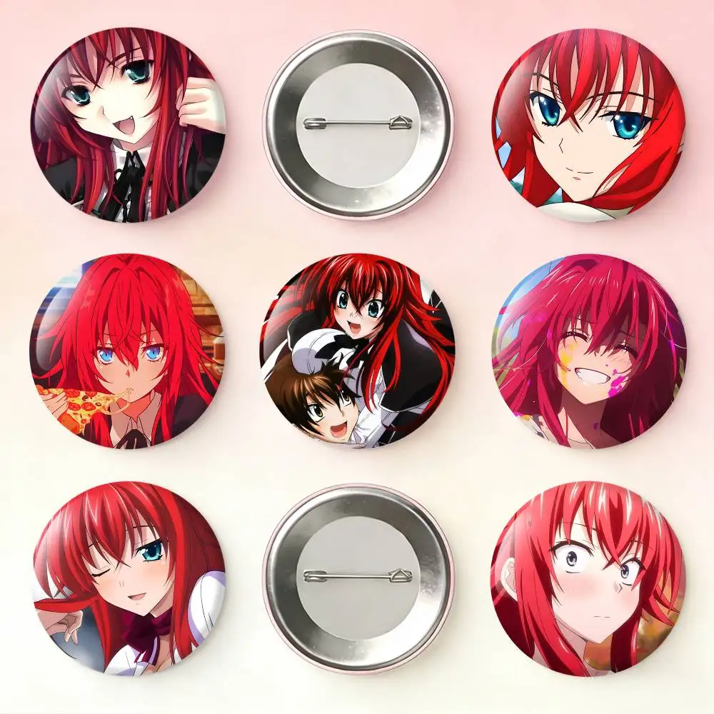 High School DxD Rias Gremory Laser Badge Applicable For Backpack Clothes Hats Decor Creative Accessories