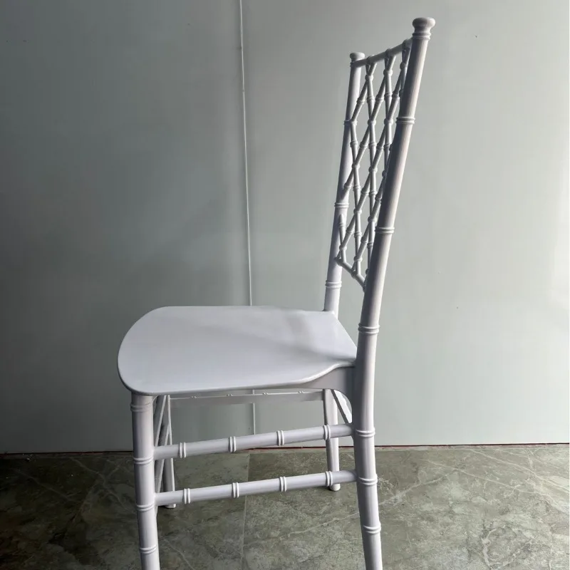 Factory wholesale restaurant plastic hotel stool banquet simple Tiffany bamboo mesh chair simple style dining chair