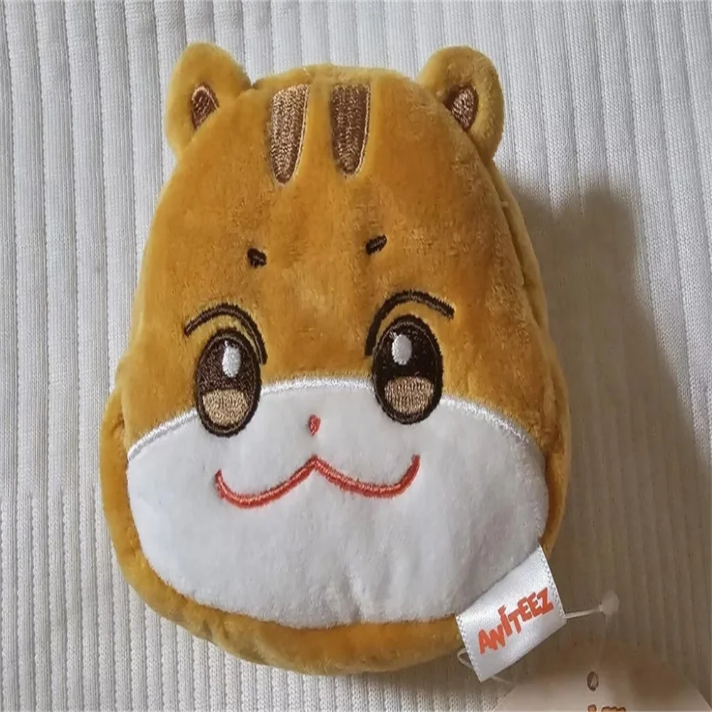 Kpop ATEEZ Cartoon Cute Coin Purse ANITEEZ Plush Storage Bag Yeosang MONG Wooyoung Cotton Toy Bag Jongho Fans Gifts Collection