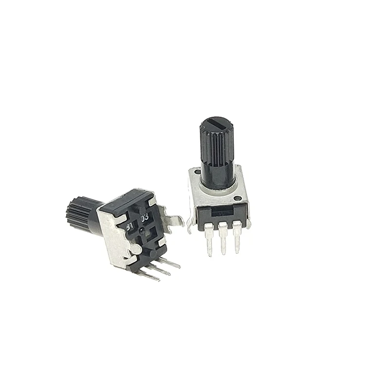 10pcs Rv09 แนวตั้ง 12.5mm SHAFT 1 K 2 K 5 K 10 K 20 K 50 K 100 K 0932 ตัวต้านทานแบบปรับได้ 9 ประเภท 3pin ซีล Potentiometer