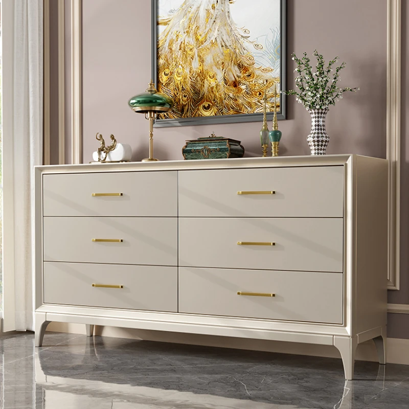 Luxury Wood Living Room Cabinets Morden Storage Entrance Organizer Cabinet Chest Of Drawers Cajoneras Home Furniture image 4
