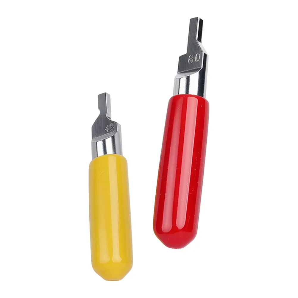 Model Scraper Tool Dual Angle Chamfering Alloy 4.3cm Red Yellow For Plastic Model Hobby For Edge Finishing Seamless Removal Comp