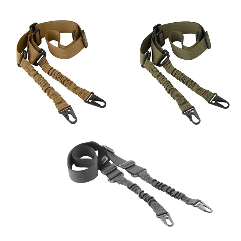 for Creative Multi-purpose Sling Adjustable Portable Two Point Sling for Outdoors Nylon Traditional Sling with Metal Hoo