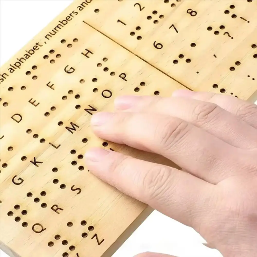 Educational Lightweight Braille Board Raised Dots Portable Size Learning Board Blind Compact Size Educational Tool Touch Based