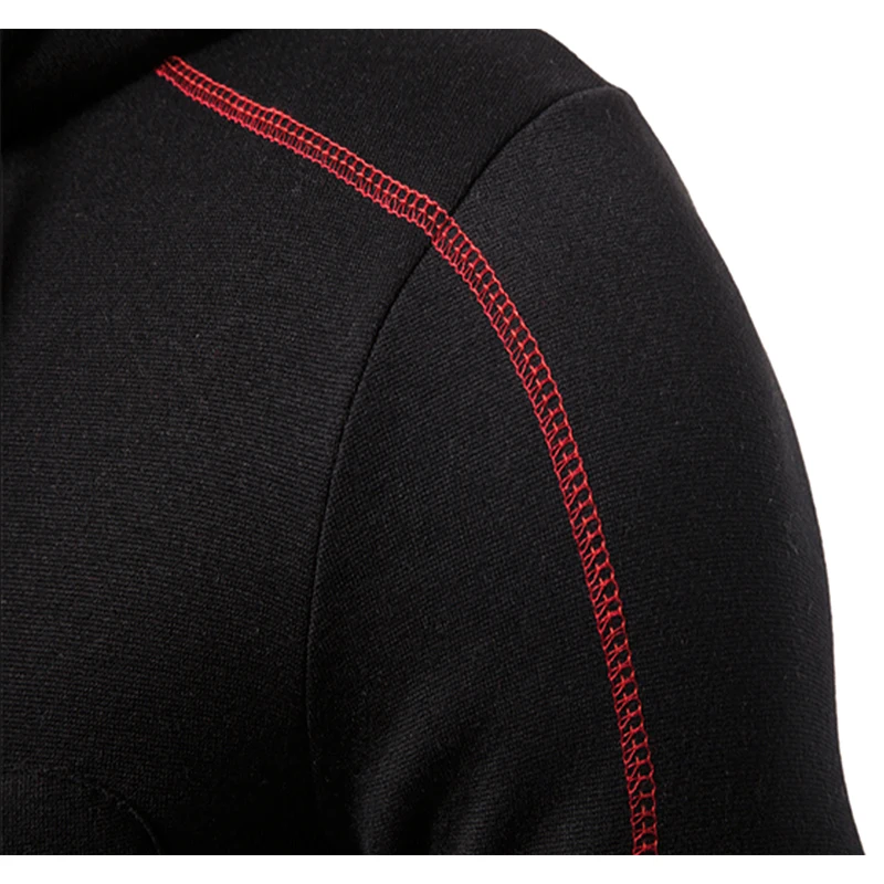 Tricô Casual dos homens Jogging Suit Outdoor Set Zipper Hoodies + Black Sweatpant 2pcs 2023 Primavera Moda New Streetwear S-4XL